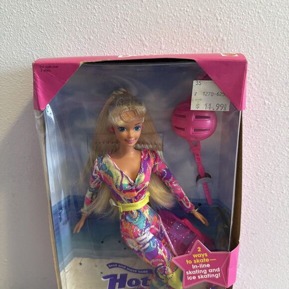 Vintage Hot Skatin Barbie #13511 Ice Skates Rollerblades 1994 Mattel NIB NRFB - Picture 4 of 10